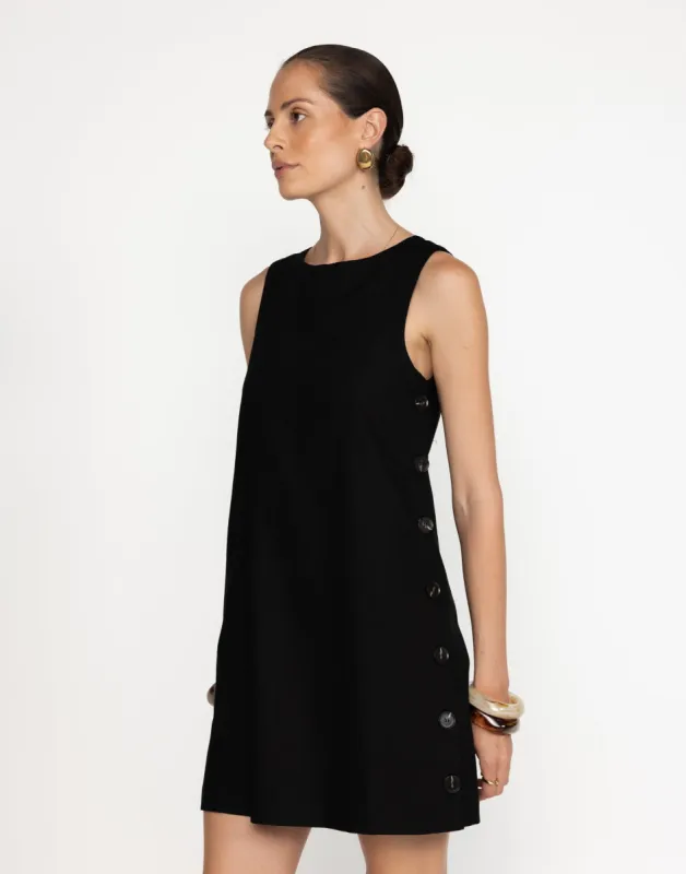 Hanna Mini Dress (Black) made by Charcoal Clothing