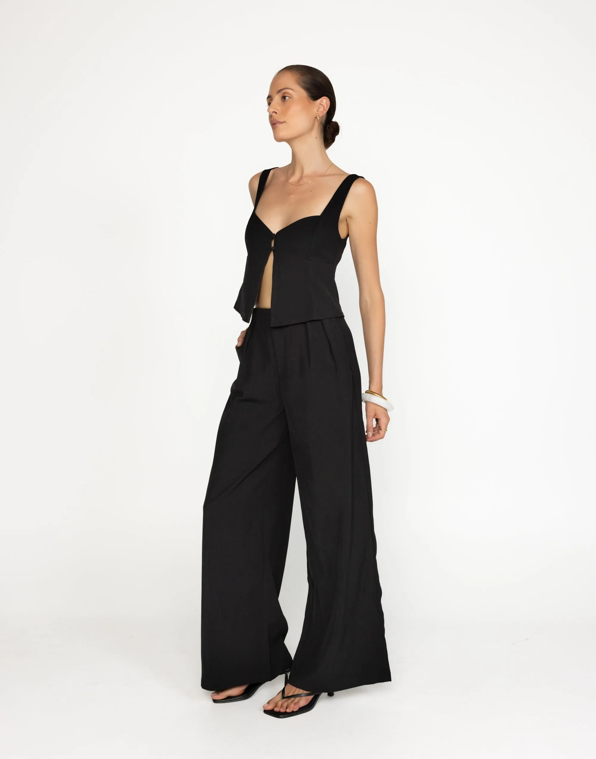 Nicole Top (Black) sold by Charcoal Clothing