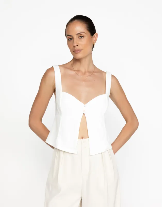 Nicole Top (White) sold by Charcoal Clothing
