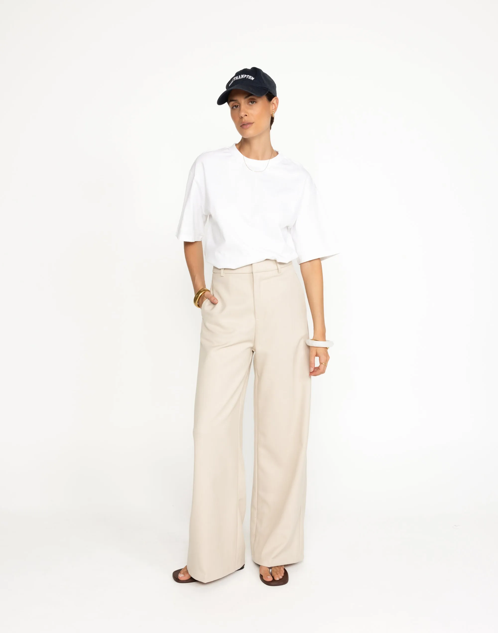 Rita Pants (Latte) sold by Charcoal Clothing