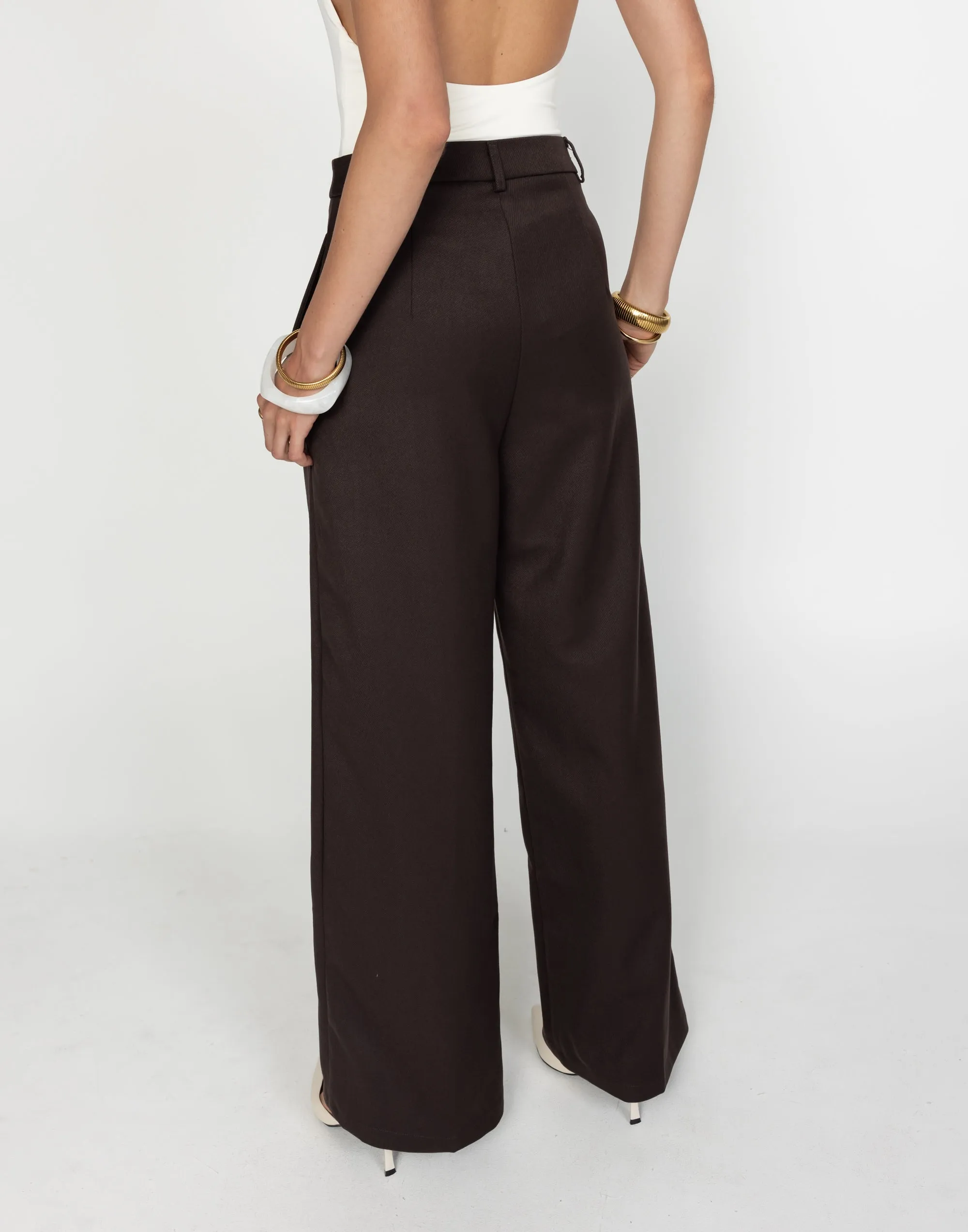 Rita Pants (Chocolate) sold by Charcoal Clothing product image thumbnail 3