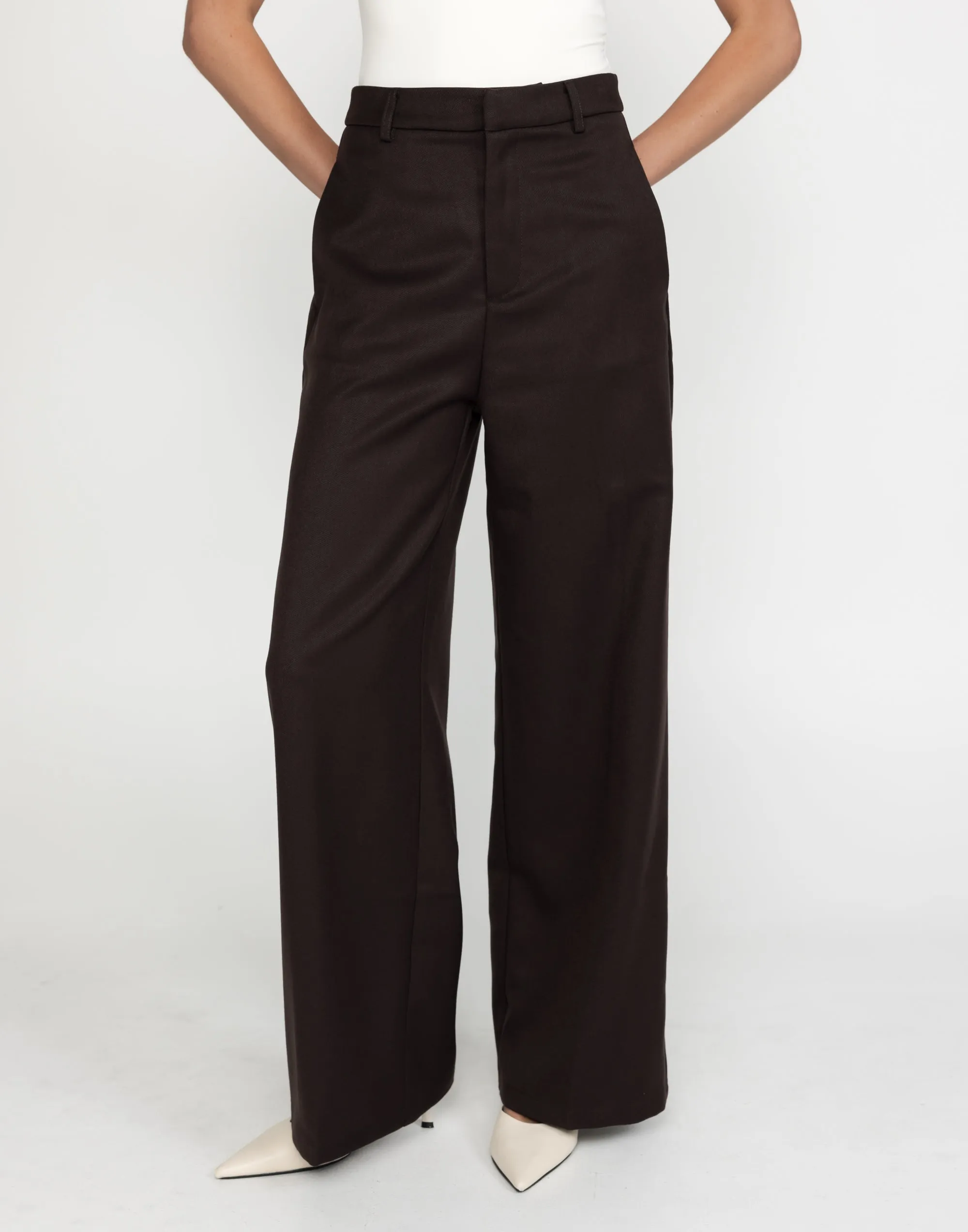 Rita Pants (Chocolate) sold by Charcoal Clothing product image thumbnail 2
