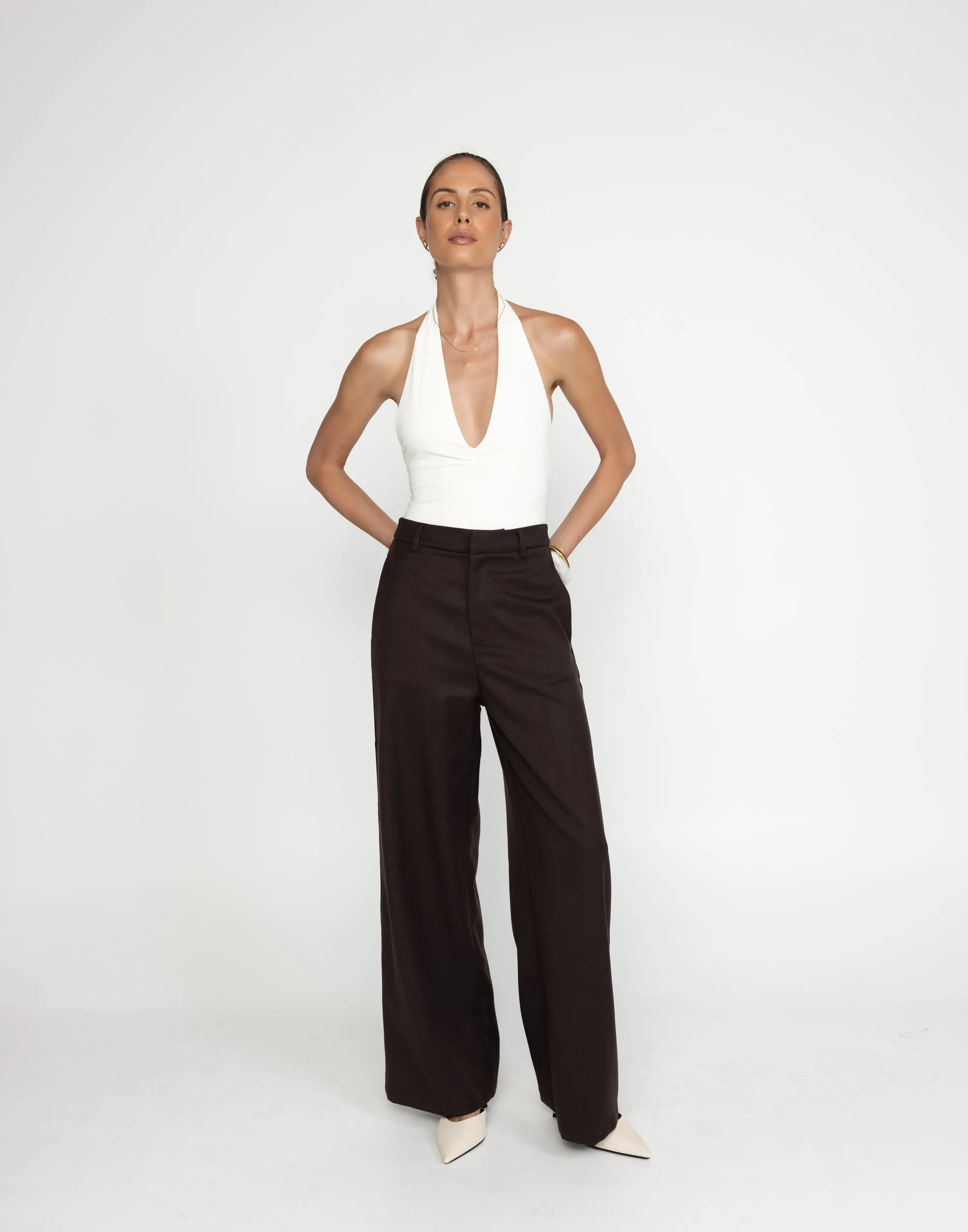 Rita Pants (Chocolate) sold by Charcoal Clothing product image thumbnail 4