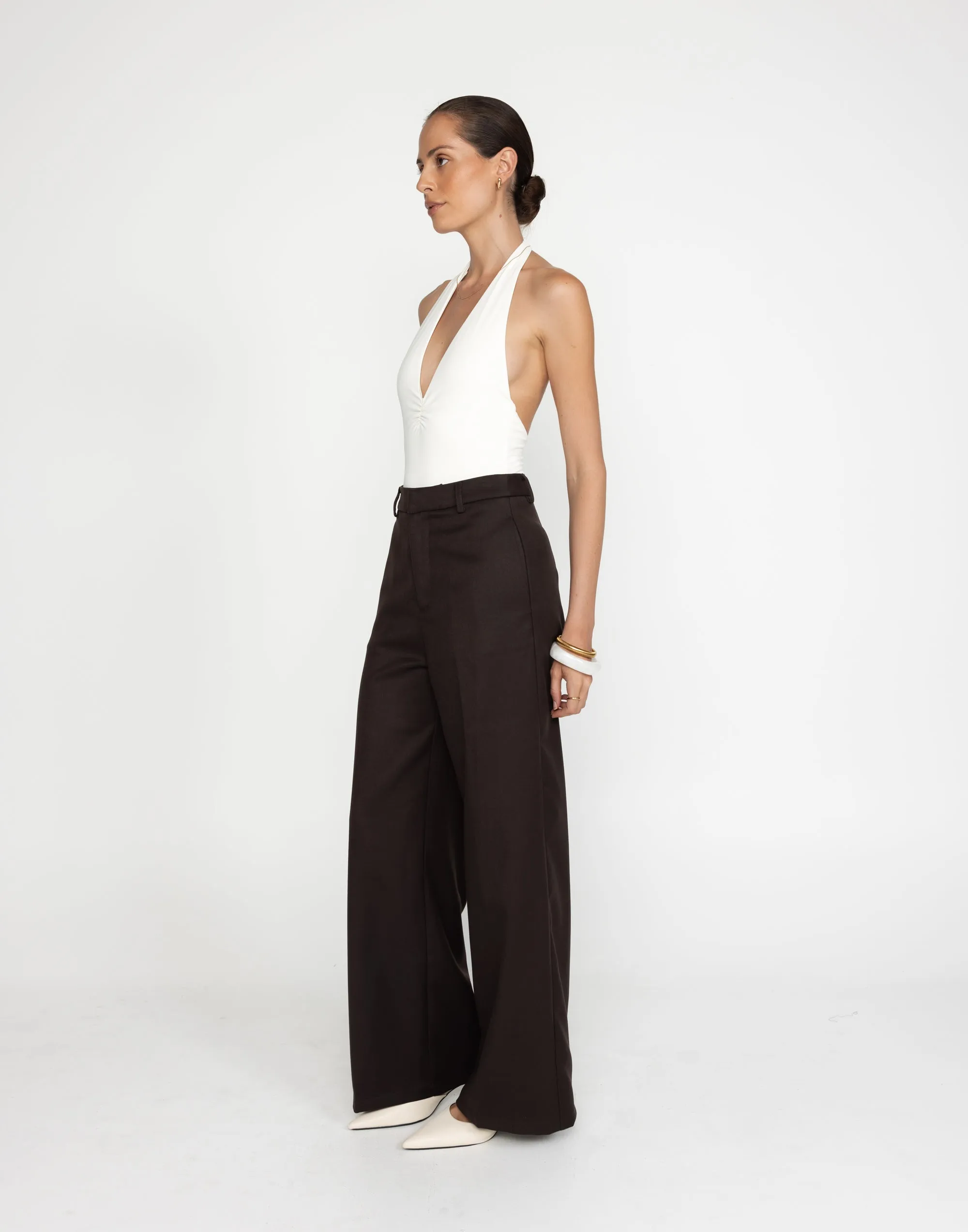 Rita Pants (Chocolate) sold by Charcoal Clothing product image thumbnail 5