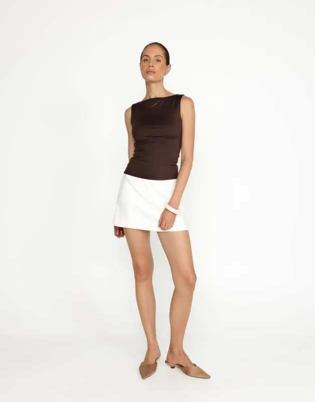 Alda Top (Chocolate) sold by Charcoal Clothing