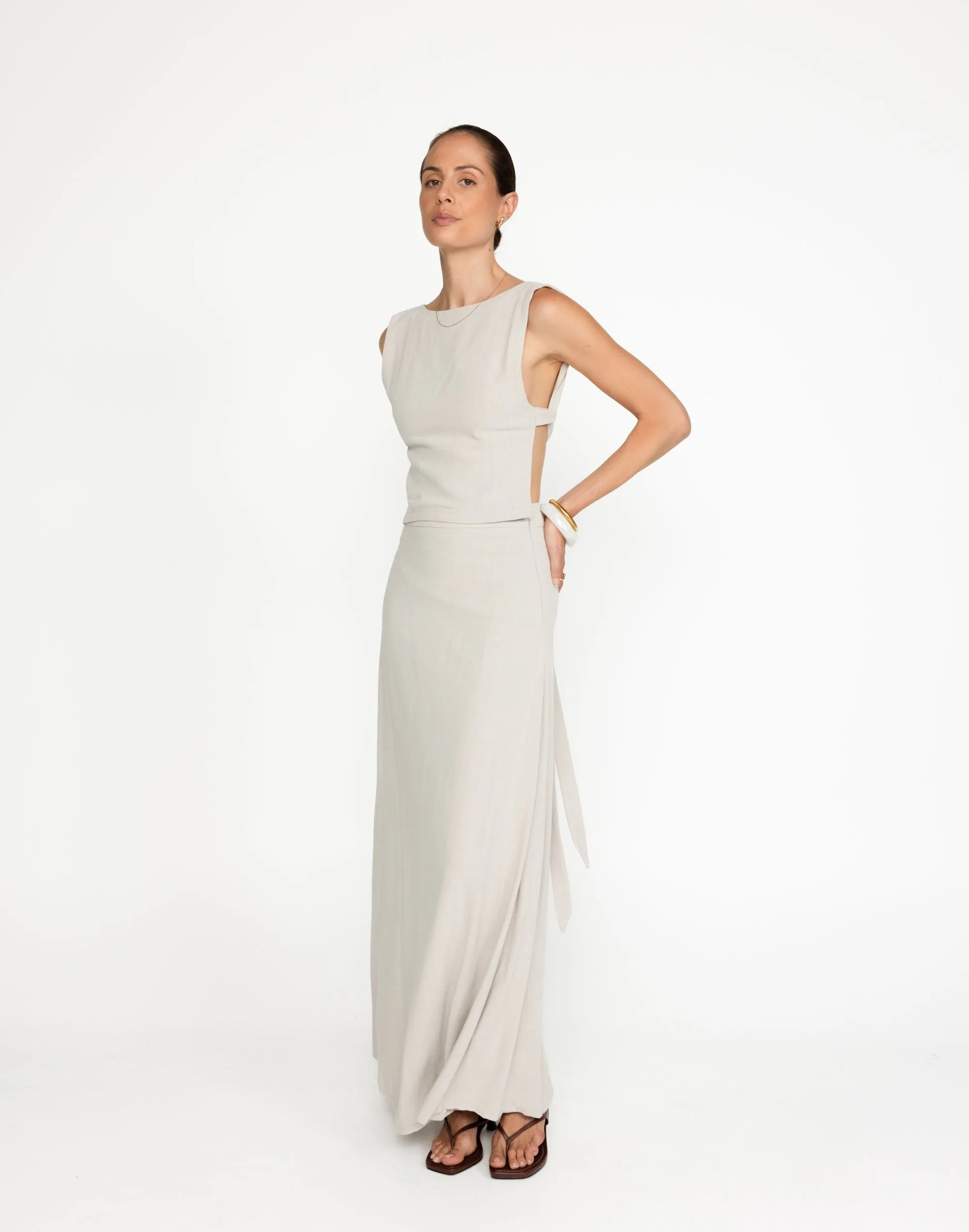 Aleah Maxi Skirt (Latte) sold by Charcoal Clothing product image thumbnail 3