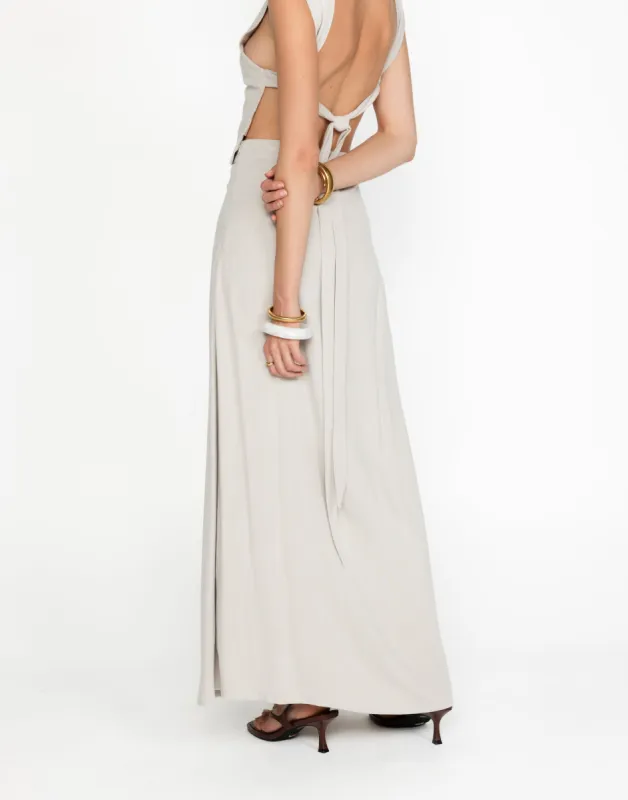 Aleah Maxi Skirt (Latte) sold by Charcoal Clothing