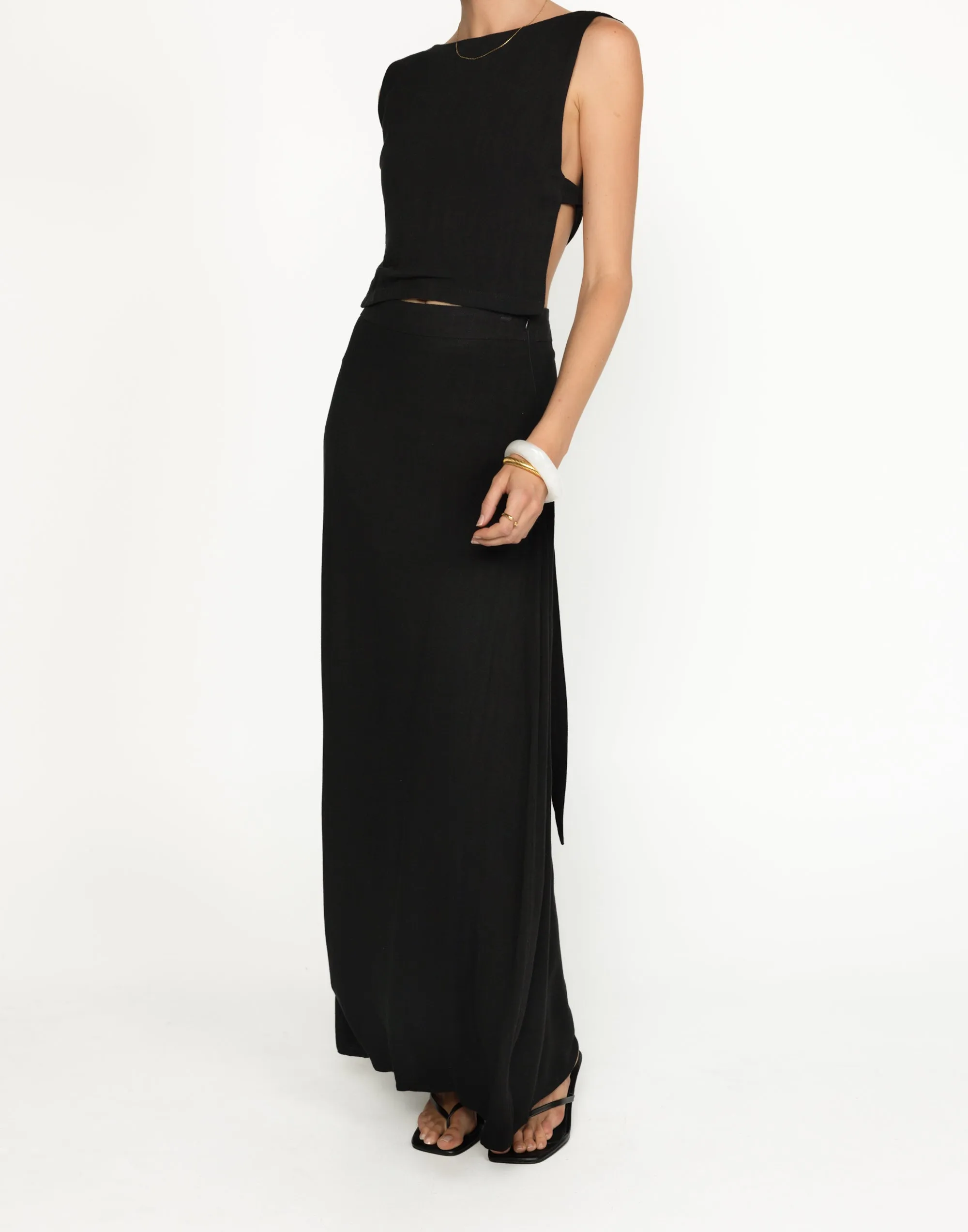 Aleah Maxi Skirt (Black) sold by Charcoal Clothing product image thumbnail 3