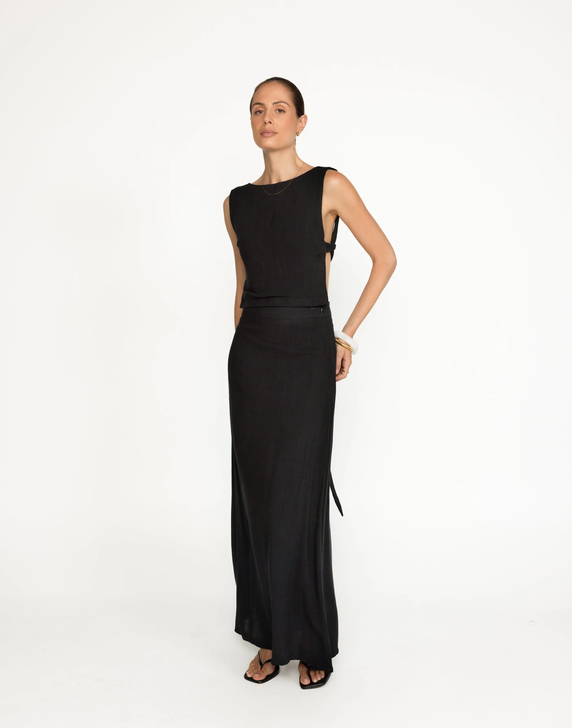 Aleah Maxi Skirt (Black) sold by Charcoal Clothing product image thumbnail 4