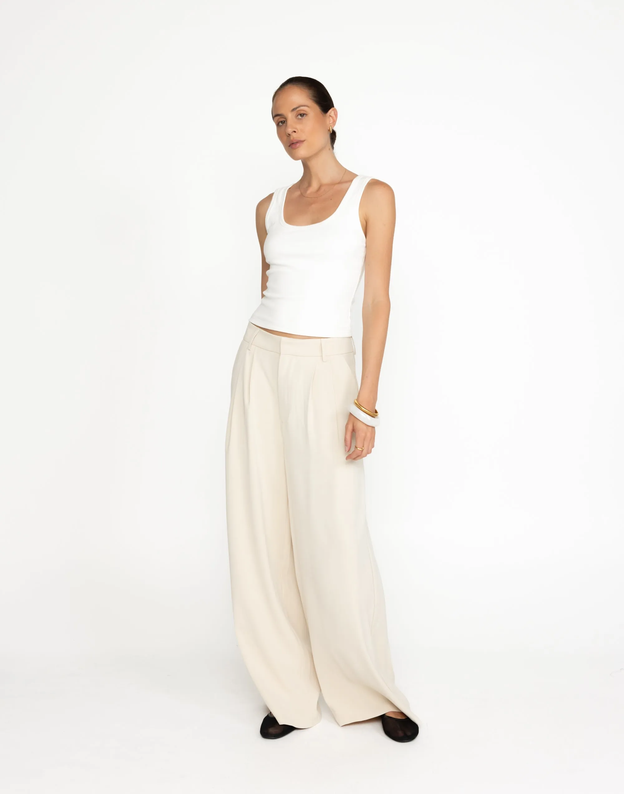 Chicago Pants (Oat) - Petite sold by Charcoal Clothing