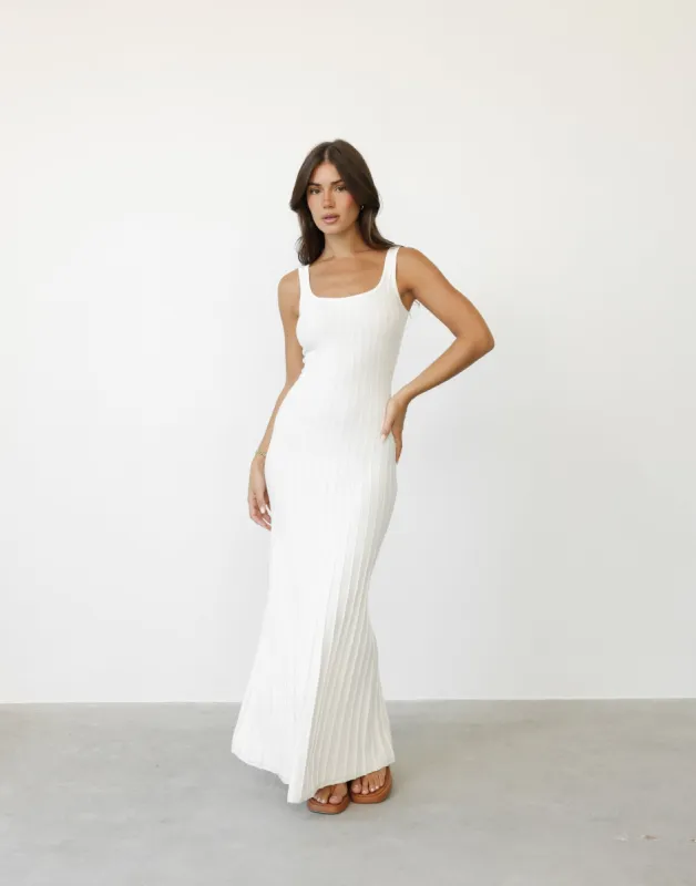 Marzia Maxi Dress (Cream) sold by Charcoal Clothing
