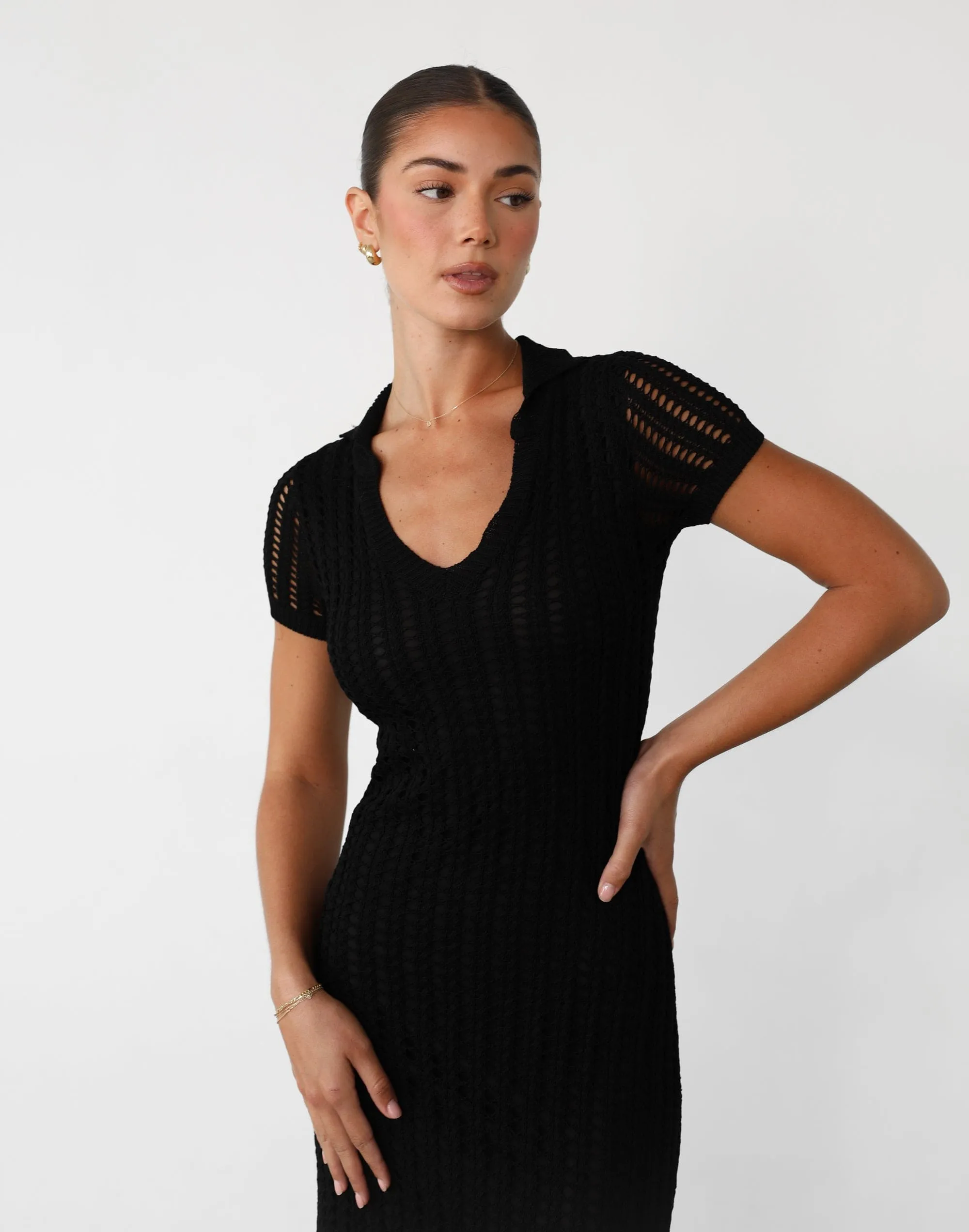 Hennie Midi Dress (Black) sold by Charcoal Clothing product image thumbnail 3