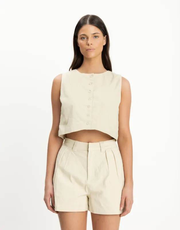 Vacation Top (Dark Oat) sold by Charcoal Clothing