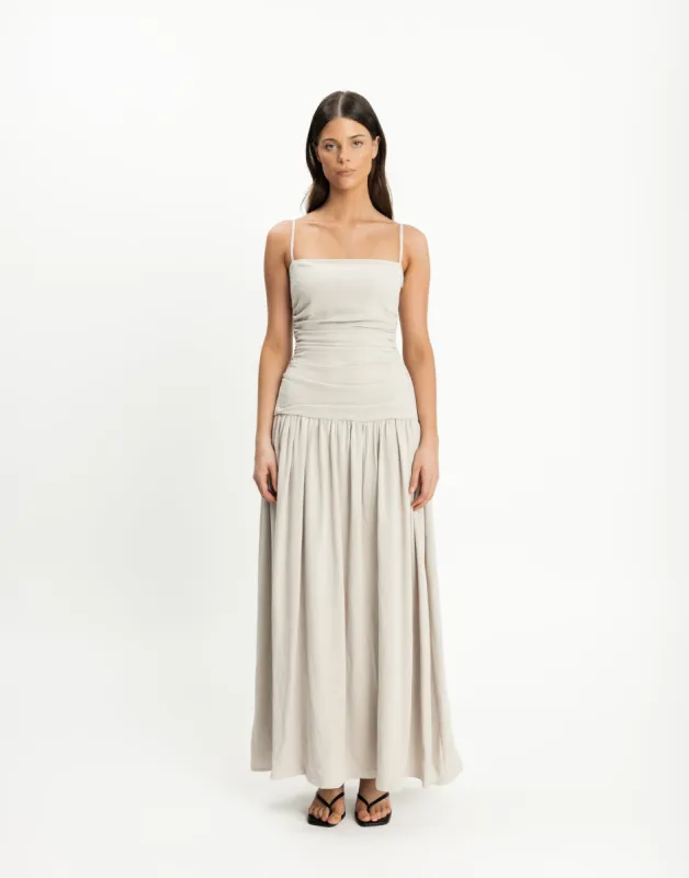 Reese Maxi Dress (Latte) sold by Charcoal Clothing