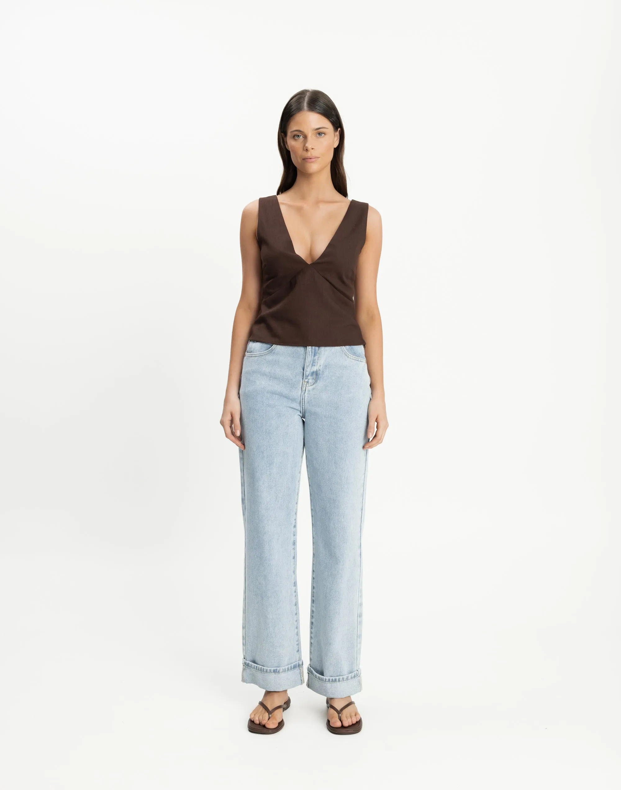 Elio Top (Chocolate) sold by Charcoal Clothing product image thumbnail 3