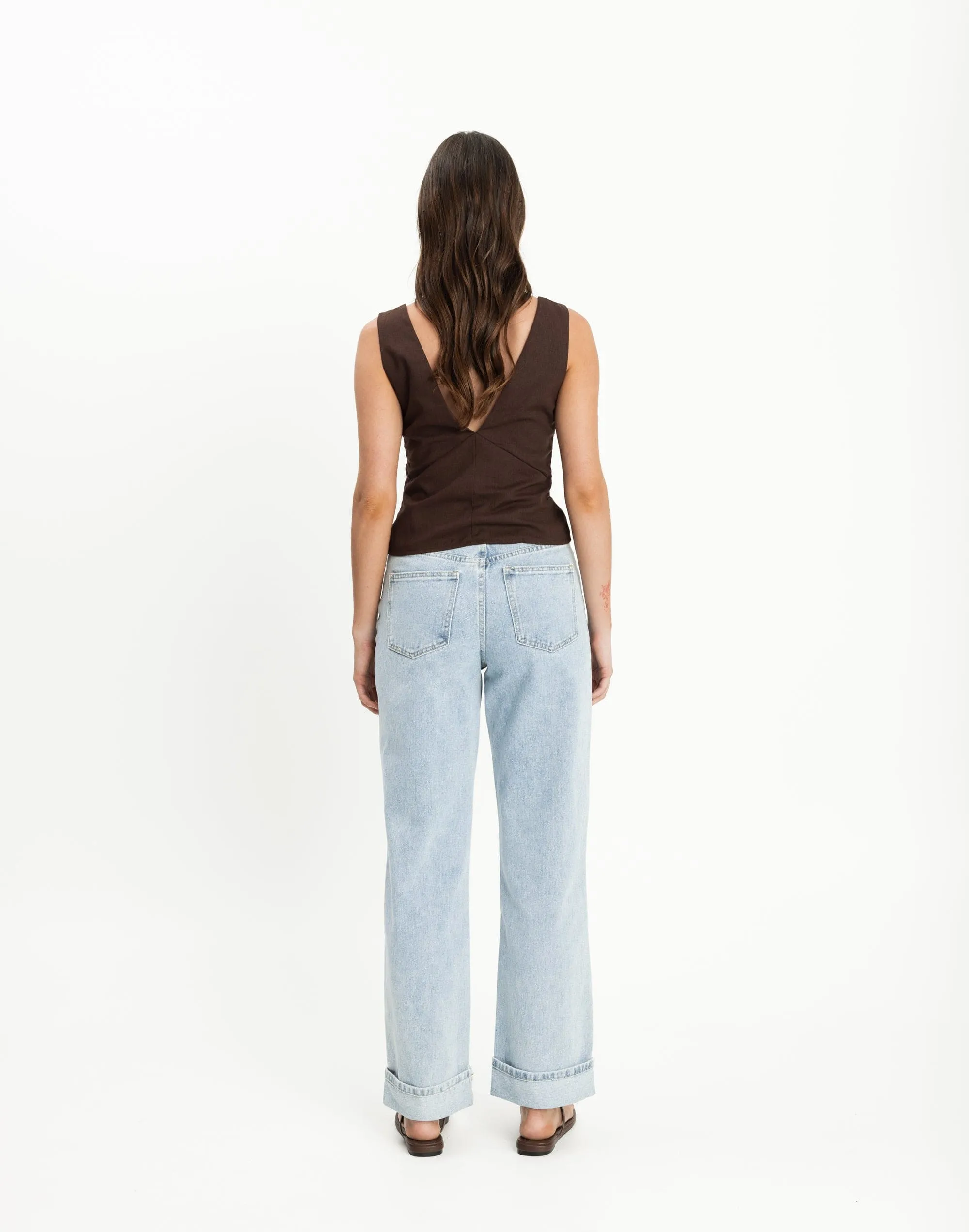 Elio Top (Chocolate) sold by Charcoal Clothing product image thumbnail 5