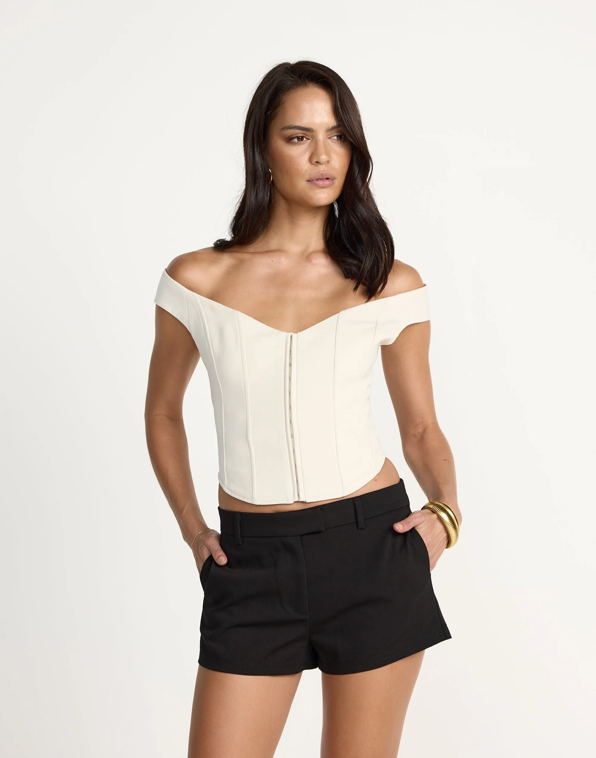 Fabian Corset (Cream) sold by Charcoal Clothing product image thumbnail 2
