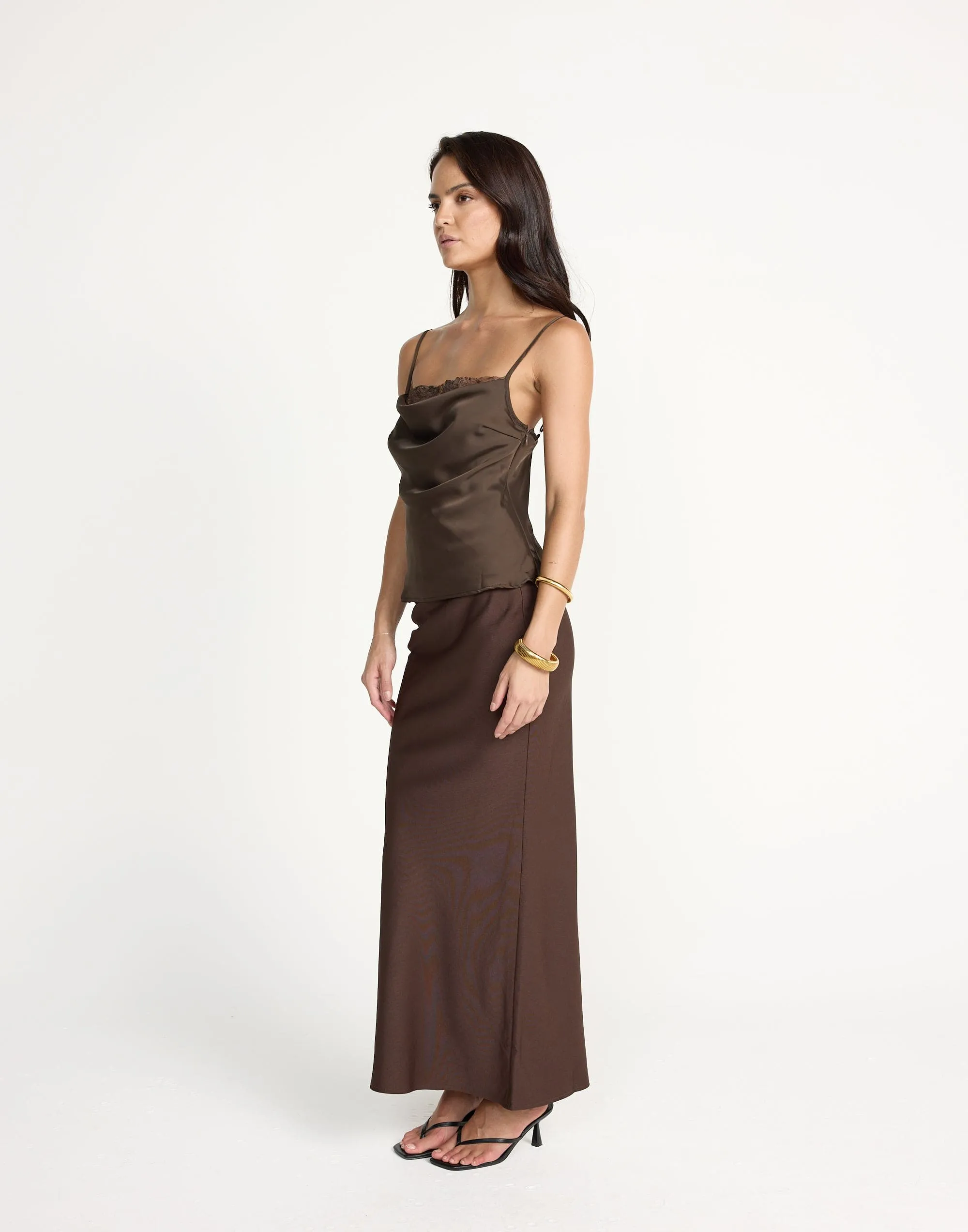 Lilou Maxi Skirt (Chocolate) sold by Charcoal Clothing product image thumbnail 3