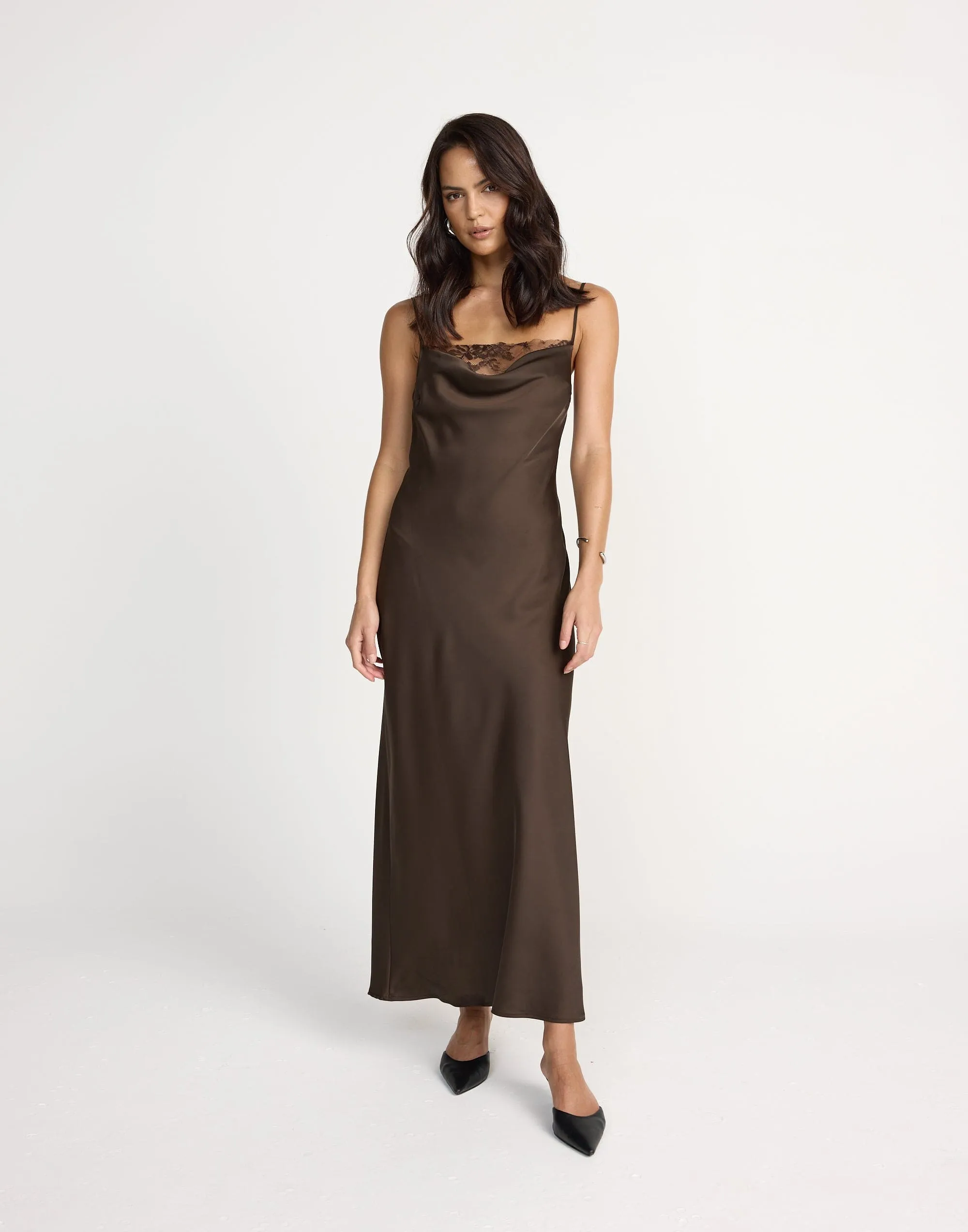 Fated Maxi Dress (Chocolate) sold by Charcoal Clothing