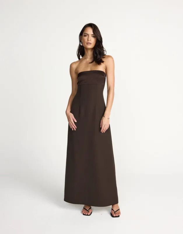 Suki Maxi Dress (Chocolate) sold by Charcoal Clothing