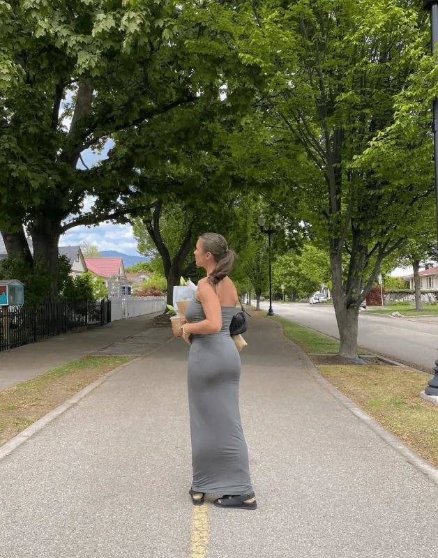 Tammy Maxi Dress (Khaki) sold by Charcoal Clothing