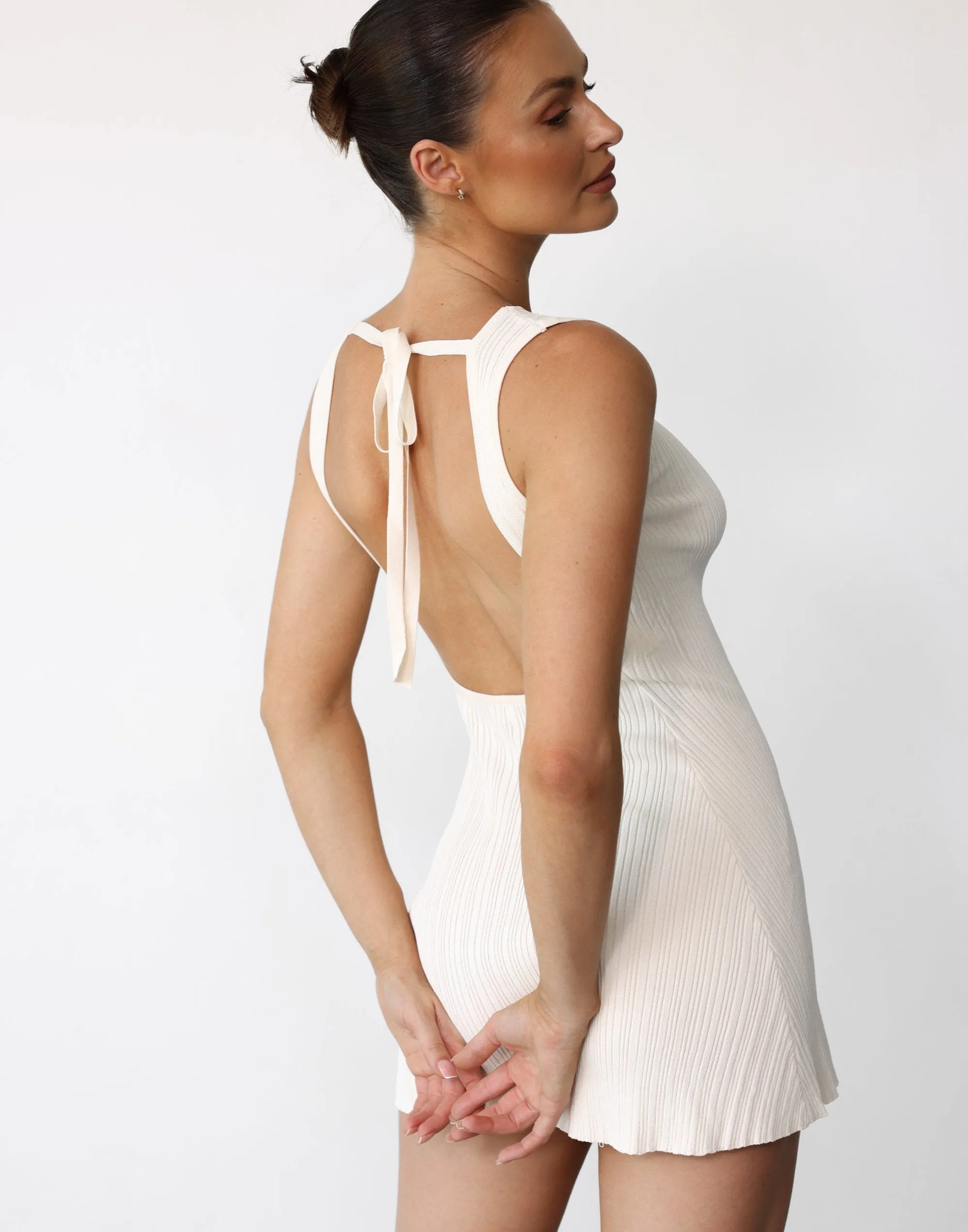 Aylah Mini Dress (Cream) sold by Charcoal Clothing product image thumbnail 2