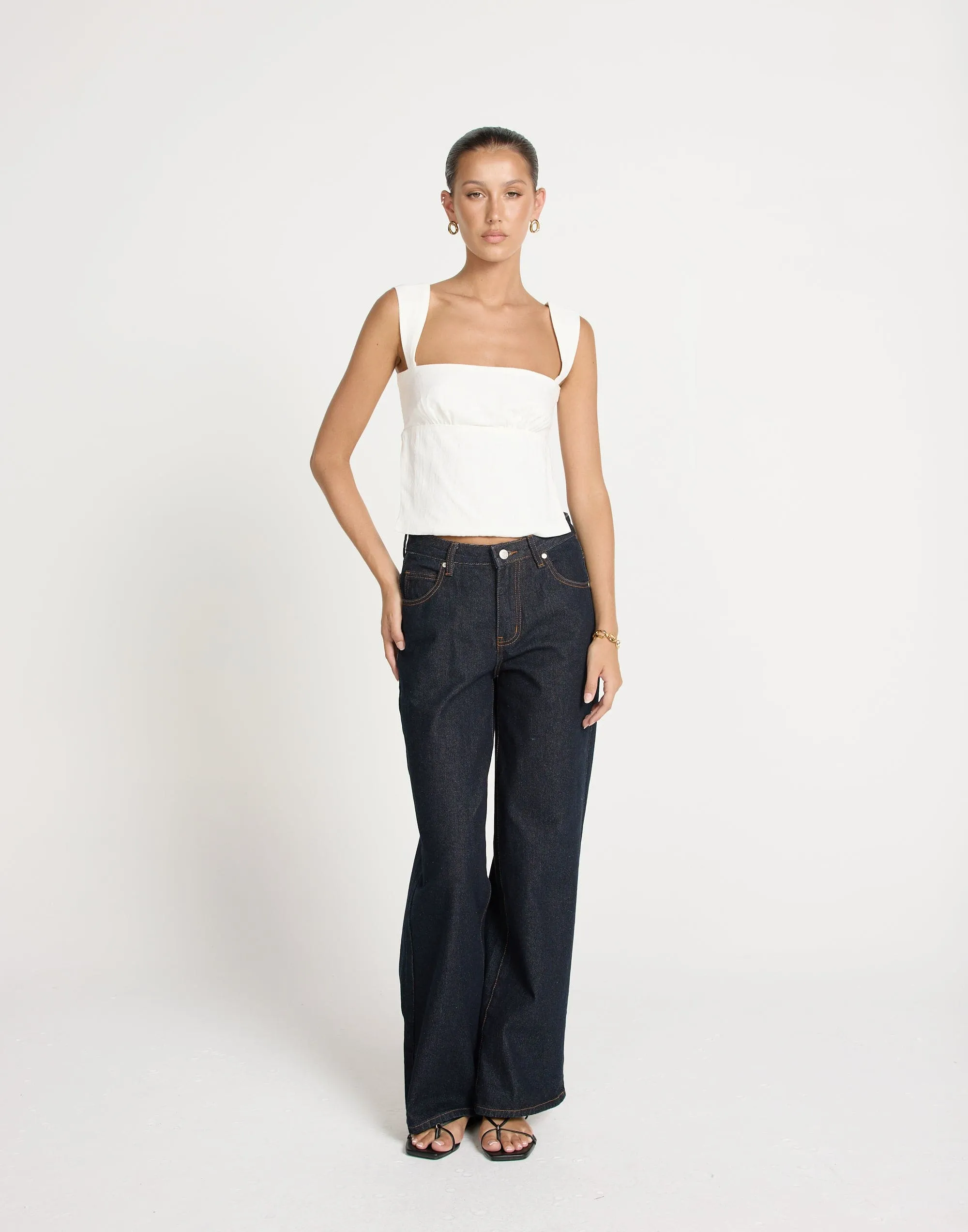 Schaffer Top (White) sold by Charcoal Clothing