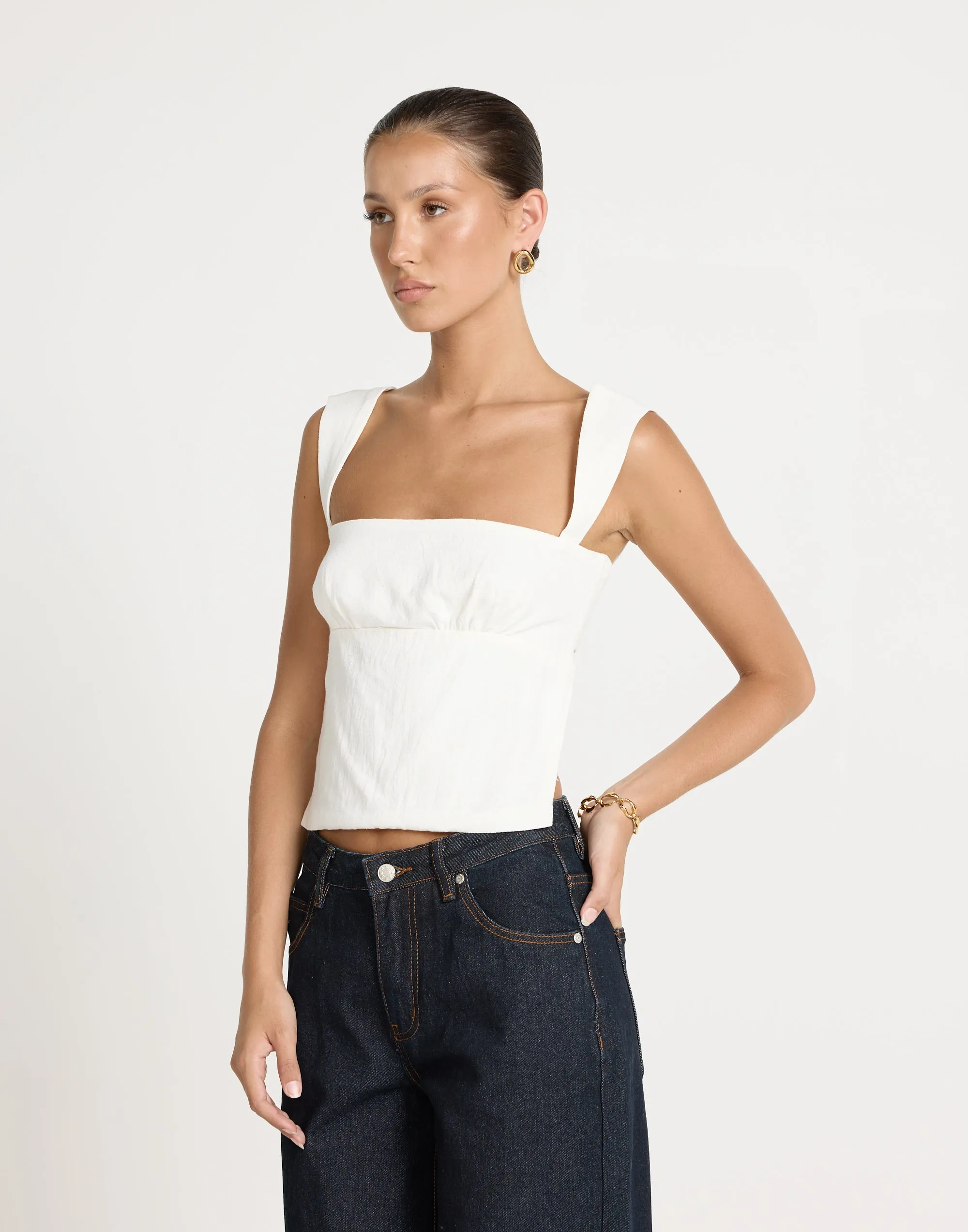Schaffer Top (White) sold by Charcoal Clothing product image thumbnail 3