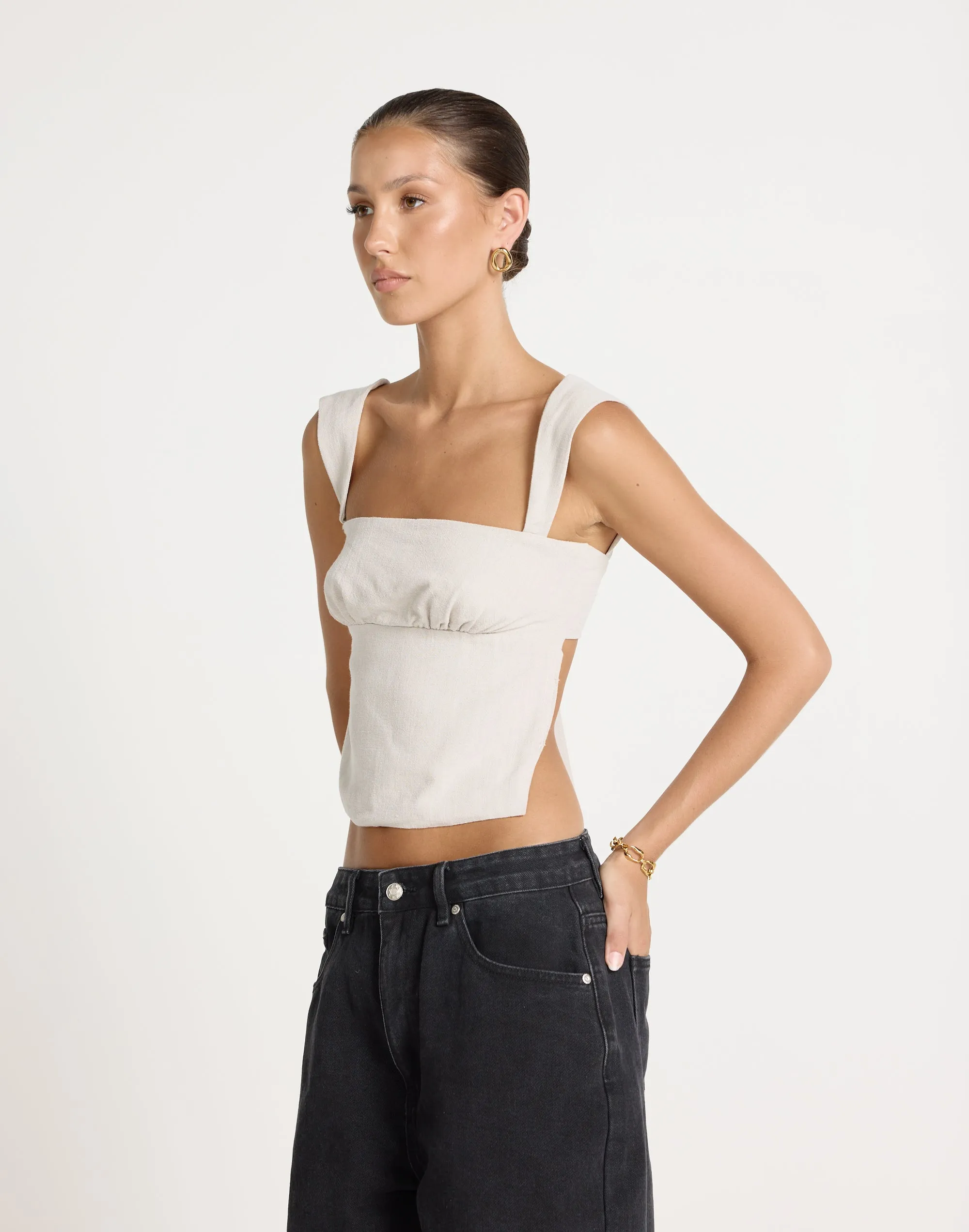 Schaffer Top (Latte) sold by Charcoal Clothing product image thumbnail 2