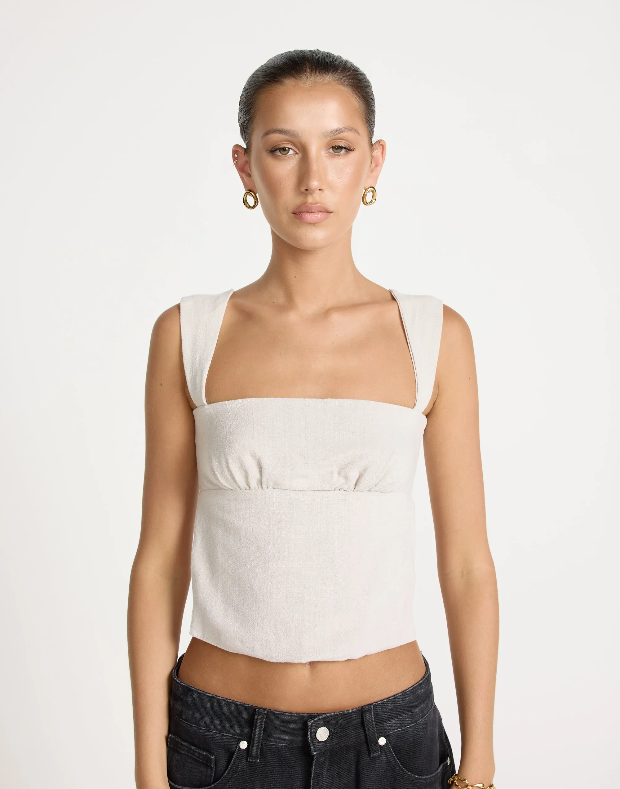 Schaffer Top (Latte) sold by Charcoal Clothing product image thumbnail 4