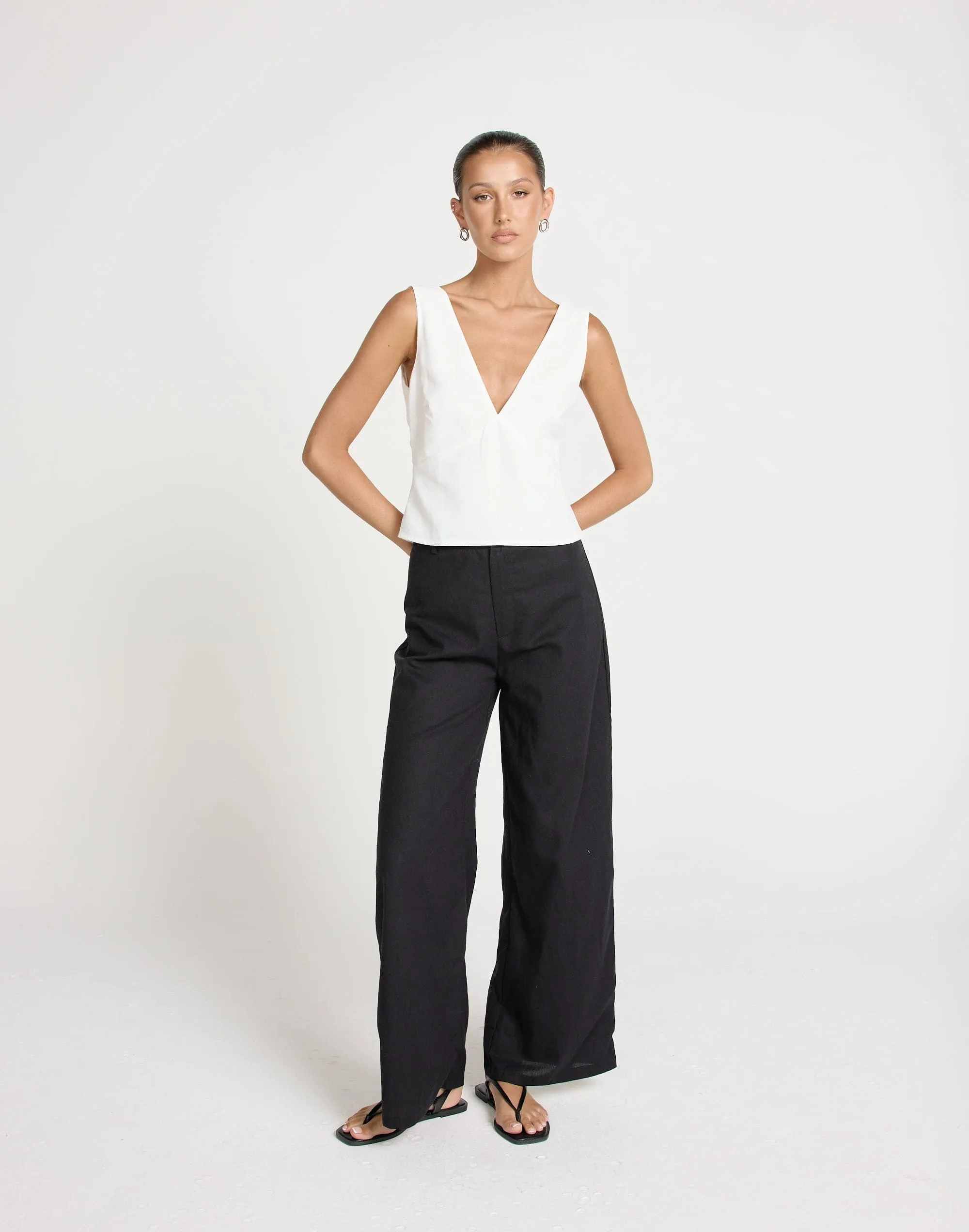 Elio Top (White) sold by Charcoal Clothing