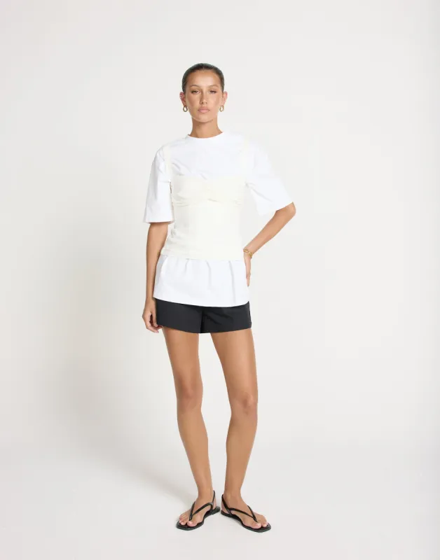 Helga Top (White) sold by Charcoal Clothing