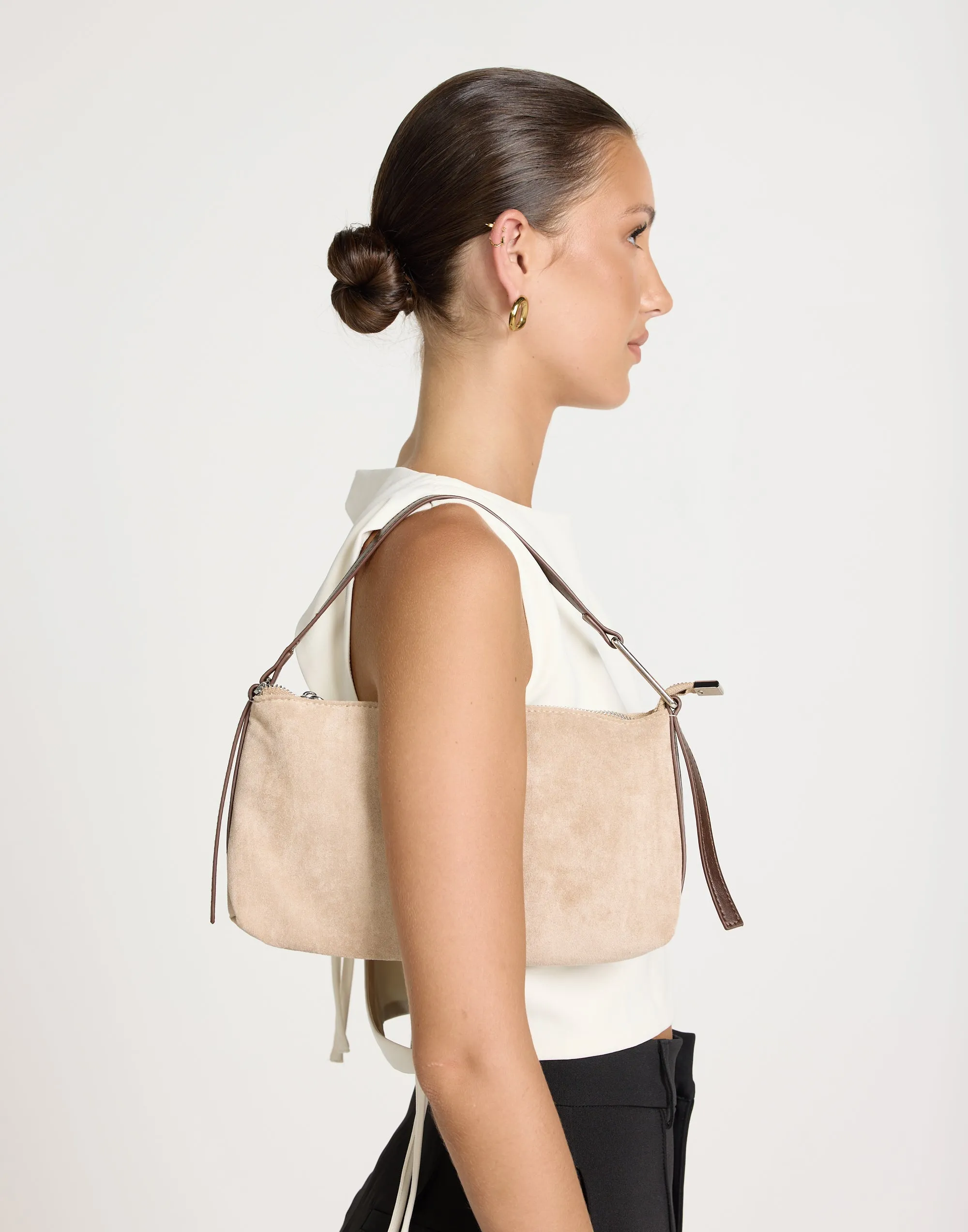 Bonnie Shoulder Bag (Light Beige) - By Billini sold by Charcoal Clothing