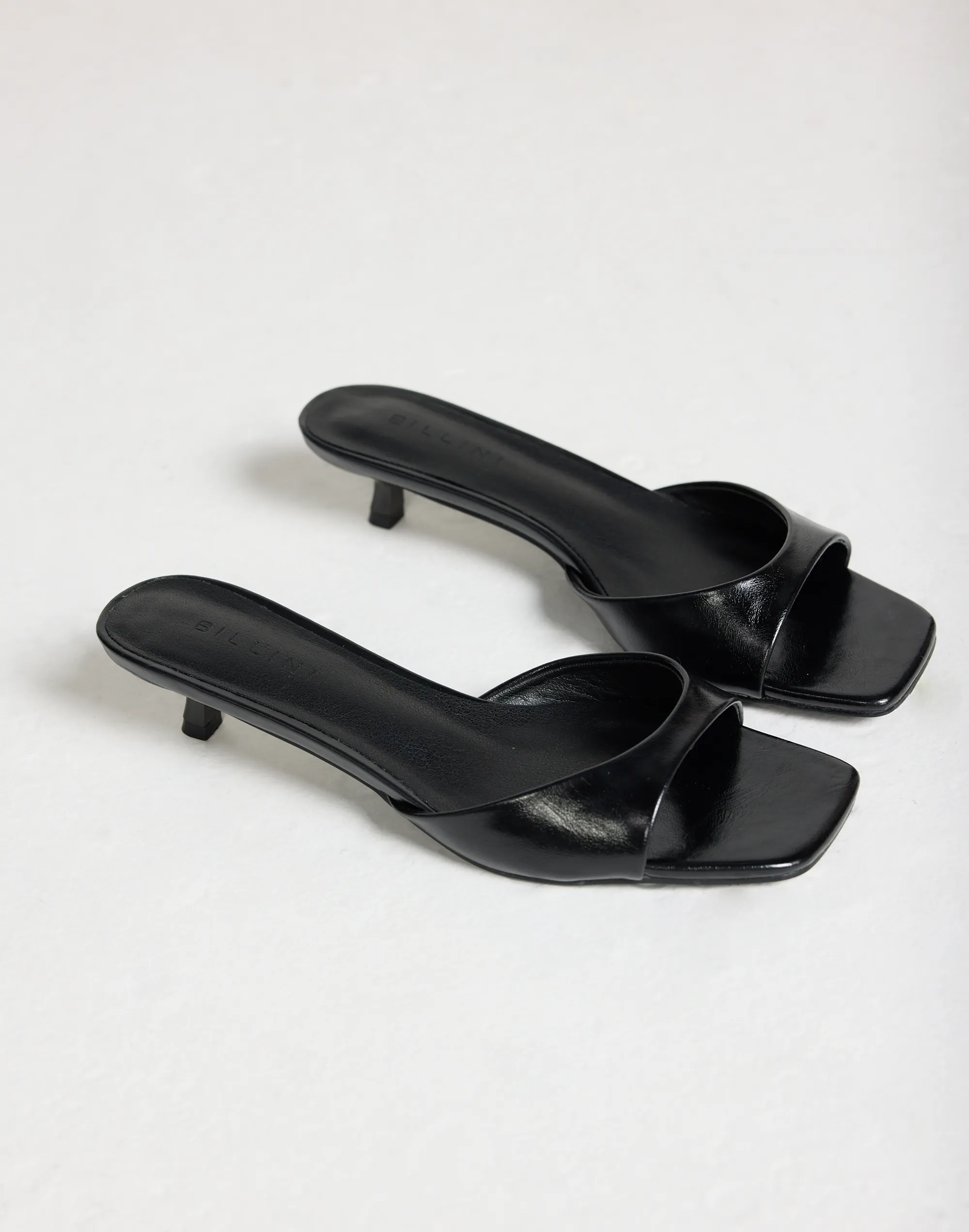 Blossom Heels (Black Shine) - By Billini sold by Charcoal Clothing