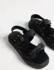 Revive Sandals (Black Raffia) - By Therapy sold by Charcoal Clothing
