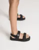 Revive Sandals (Black Raffia) - By Therapy sold by Charcoal Clothing