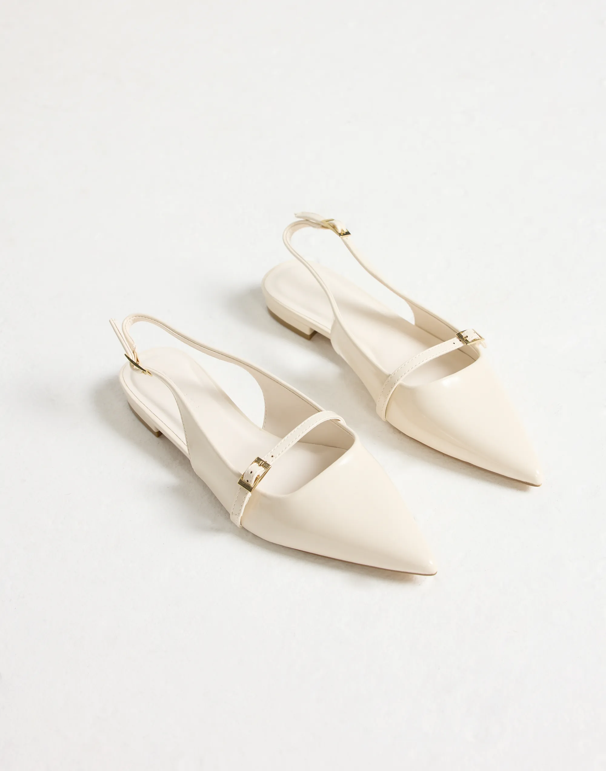 Ilie Flats (Ivory Patent) - By Billini sold by Charcoal Clothing product image thumbnail 4