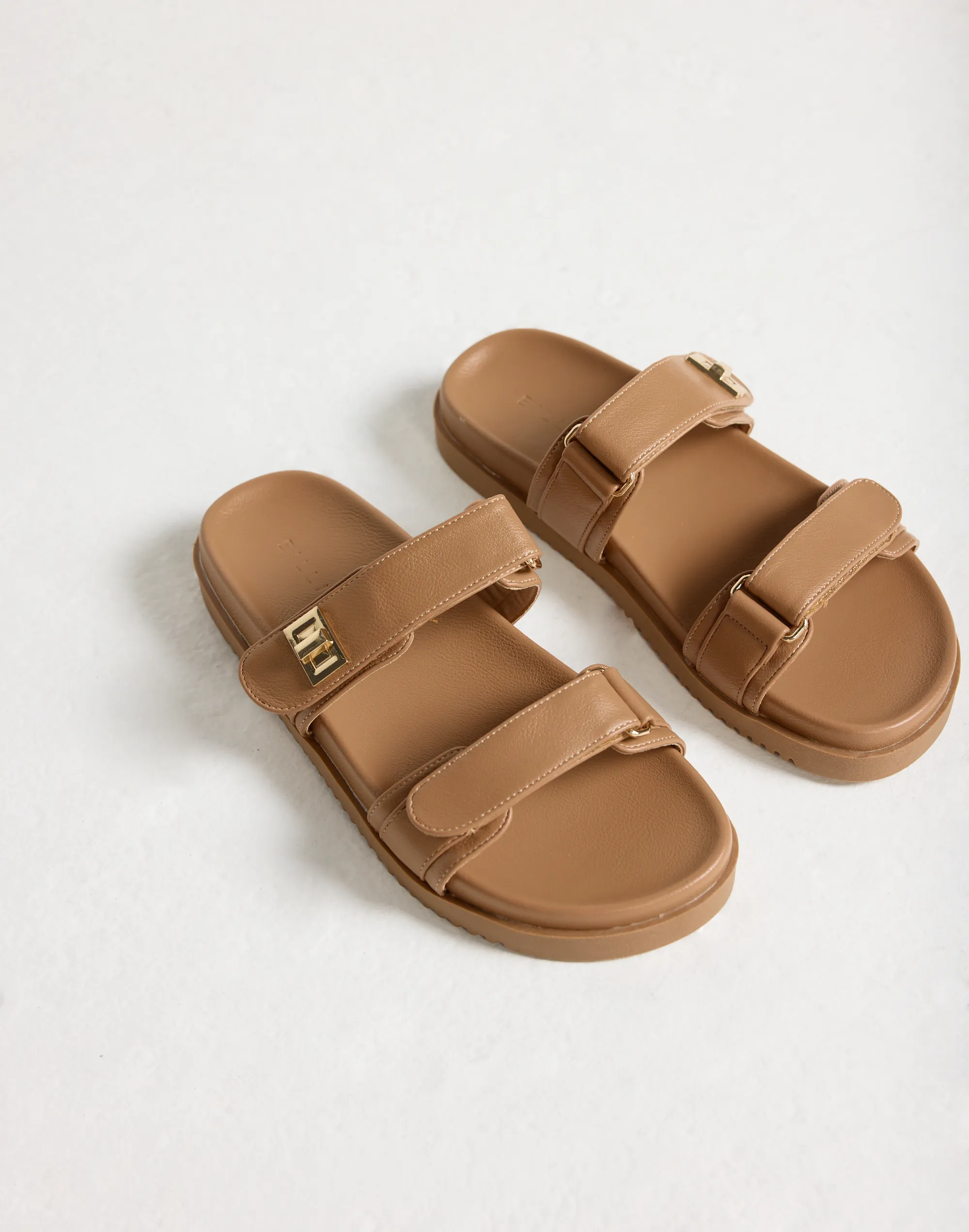 Amylee Slides (Teak) - By Billini sold by Charcoal Clothing