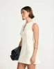 Caisey Mini Dress (Oat) sold by Charcoal Clothing