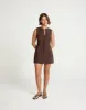 Caisey Mini Dress (Chocolate) sold by Charcoal Clothing