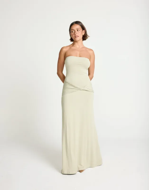 Edela Maxi Dress (Seagrass) sold by Charcoal Clothing