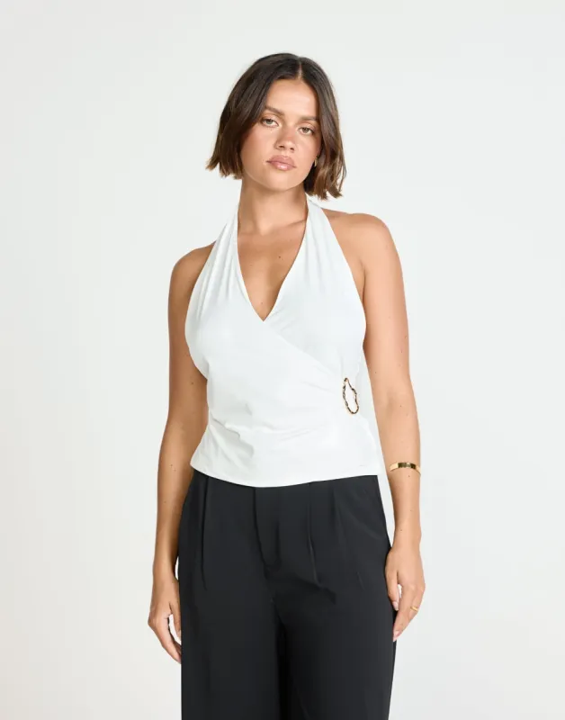 Agnete Top (White) sold by Charcoal Clothing