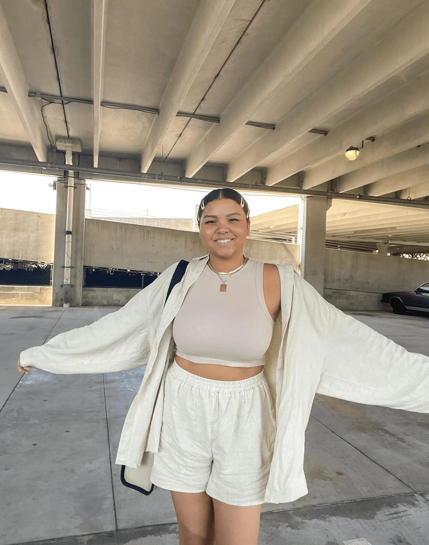 South Beach Shirt (Beige Linen) sold by Charcoal Clothing product image thumbnail 2