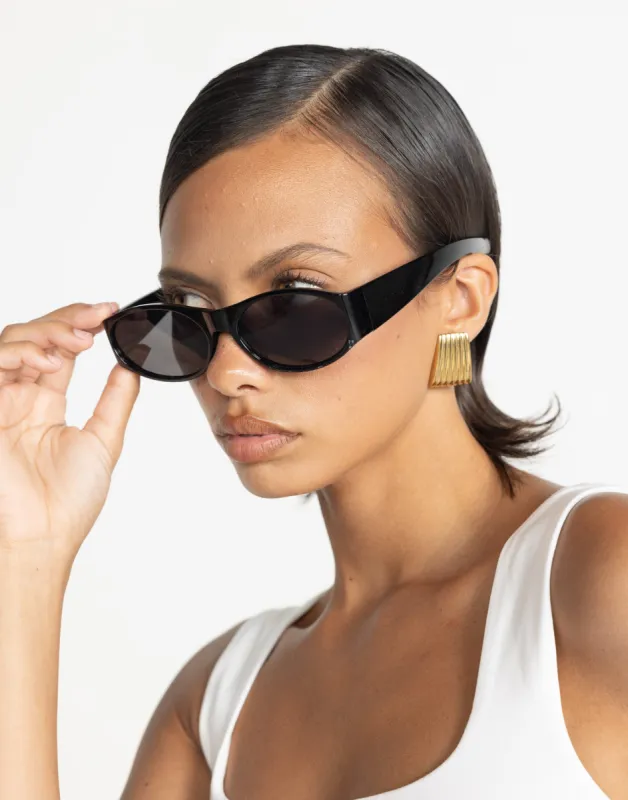 Leila Sunglasses (Black) made by Charcoal Clothing