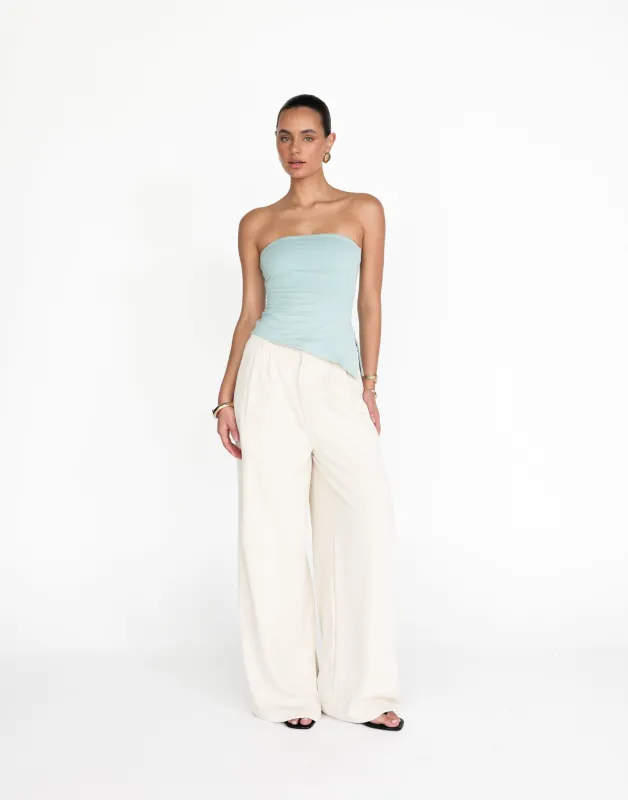 Monique Strapless Top (Azure) sold by Charcoal Clothing