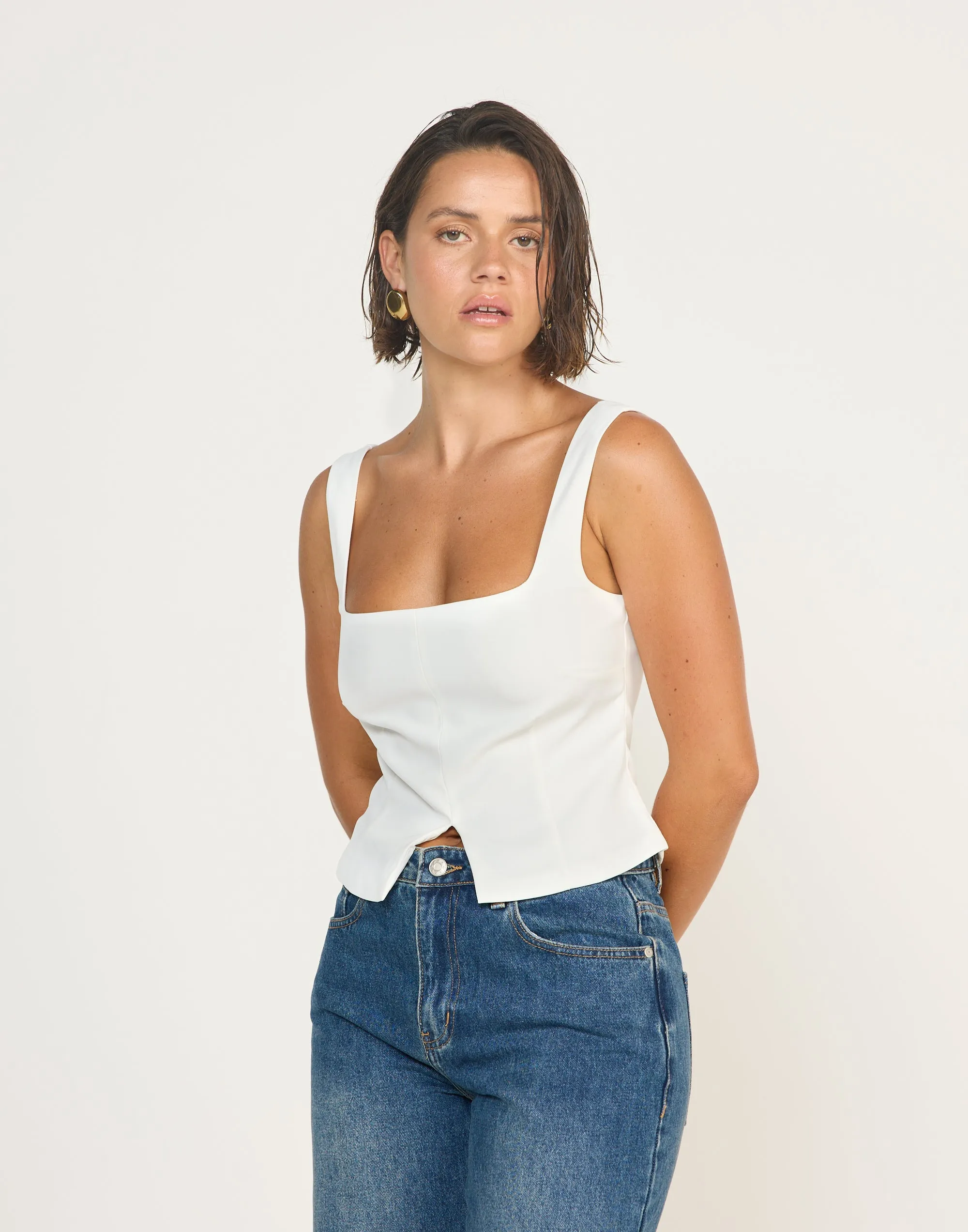 Nerissa Top (White) sold by Charcoal Clothing product image thumbnail 2