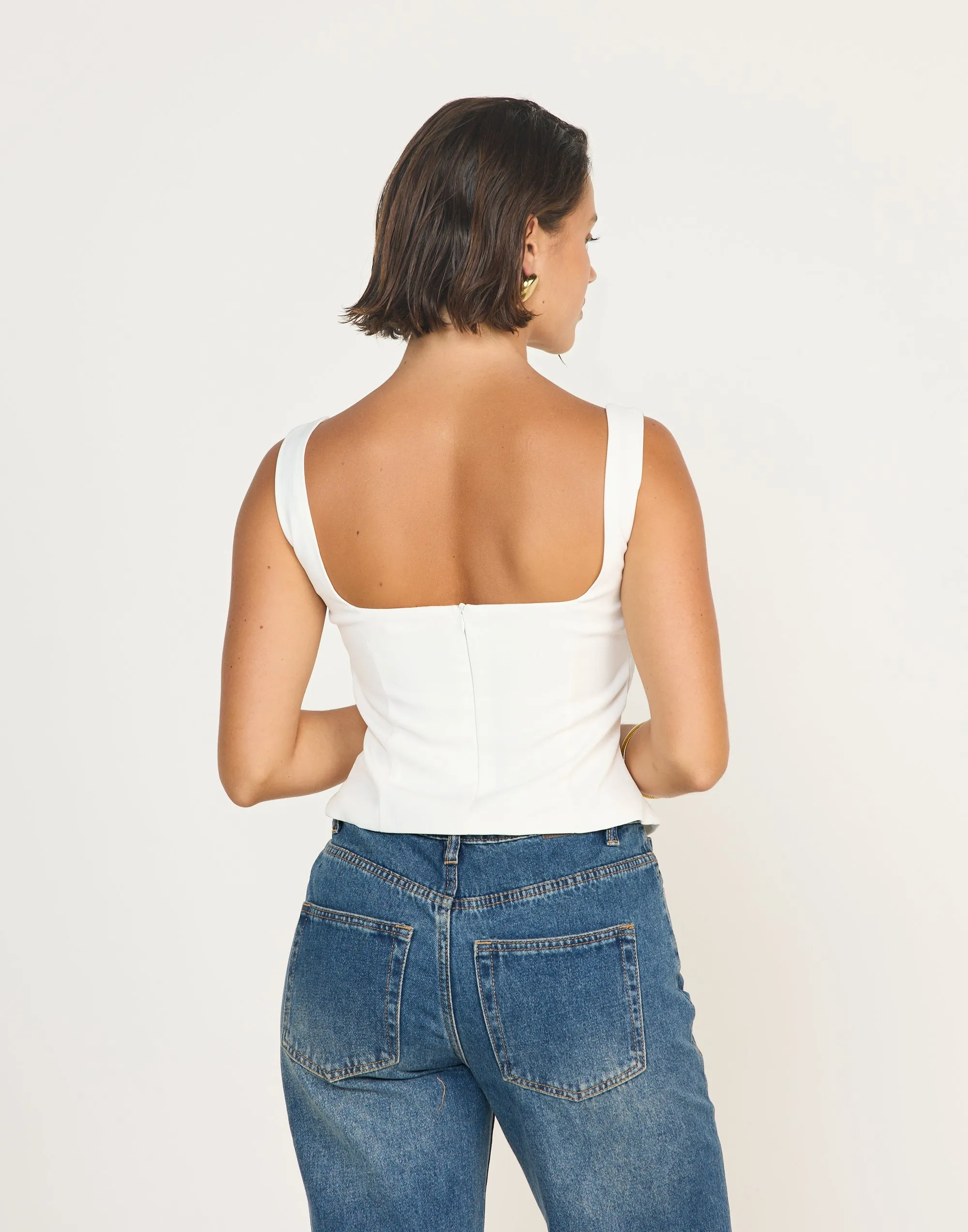 Nerissa Top (White) sold by Charcoal Clothing product image thumbnail 3