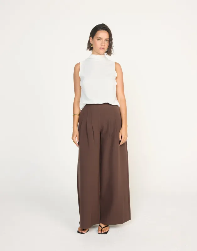 Nerida Pants (Chocolate) sold by Charcoal Clothing