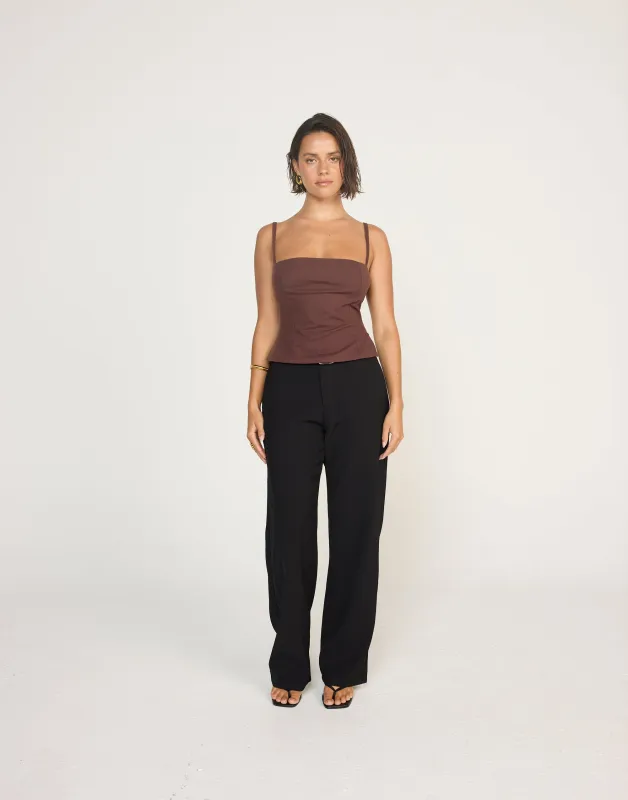 Sirena Top (Cocoa) sold by Charcoal Clothing