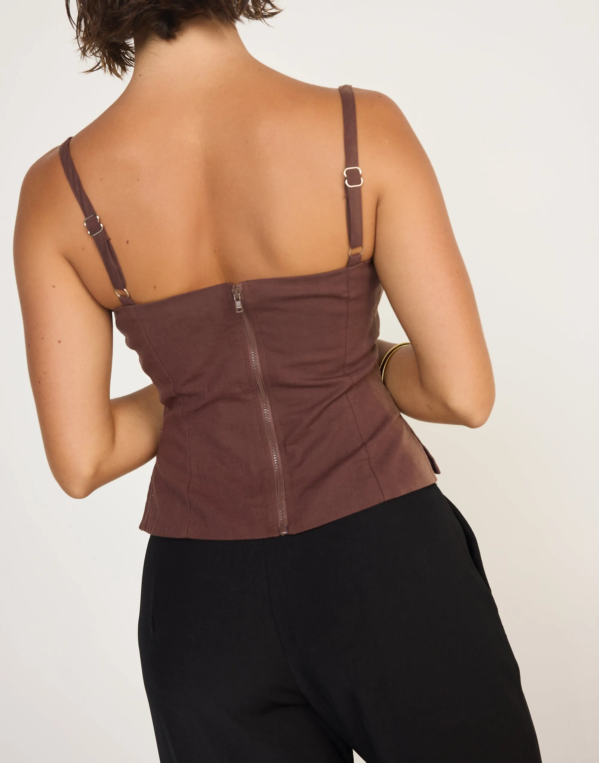 Sirena Top (Cocoa) sold by Charcoal Clothing product image thumbnail 4